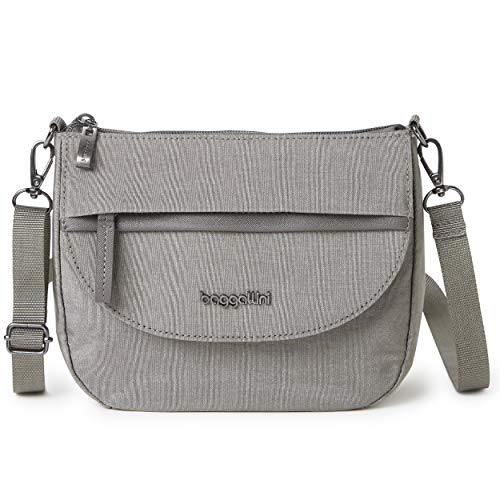 Baggallini Damen Pocket Crossbody 2.0 mit RFID, Sterling Shimmer von Baggallini