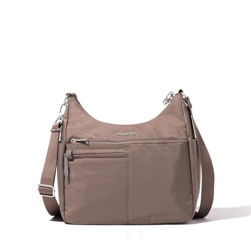 Baggallini Damen Umhängetasche mit Diebstahlschutz Securtex Anti-Diebstahl Free Time Crossbody Bag, Portobello, Einheitsgröße von Baggallini