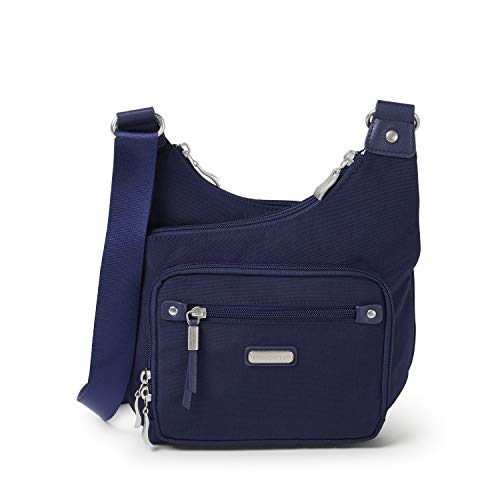 Baggallini Damen Tasche RFID Cross City Bag, Navy von Baggallini