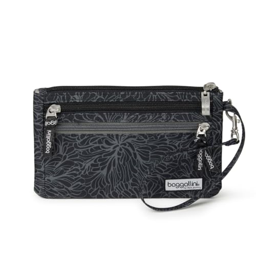 Baggallini RFID-Geld-Organizer, Midnight Blossom, Einheitsgröße, RFID-Geldschein-Organizer von Baggallini