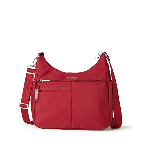 Baggallini Securtex Anti-Theft Free Time Crossbody Bag, rubinrot, Einheitsgröße von Baggallini