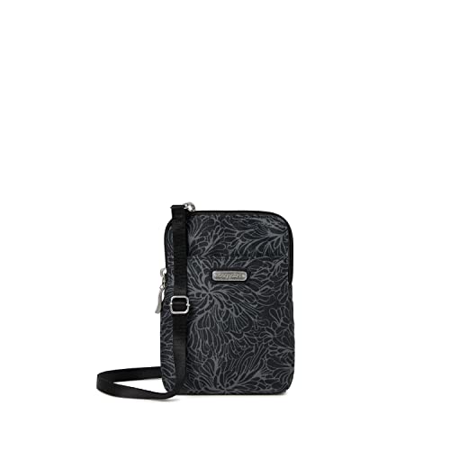 Baggallini Damen Take Two RFID Bryant Crossbody, Midnight Blossom von Baggallini