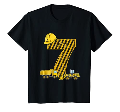 Kinder Bagger Geburtstag - Ich bin 7 Jahre Junge T-Shirt Kinder Bagger Geburtstag - Ich bin 7 Jahre Junge T-Shirt von Bagger Geburtstag Deko - Geburtstagsshirt 7 Jahre