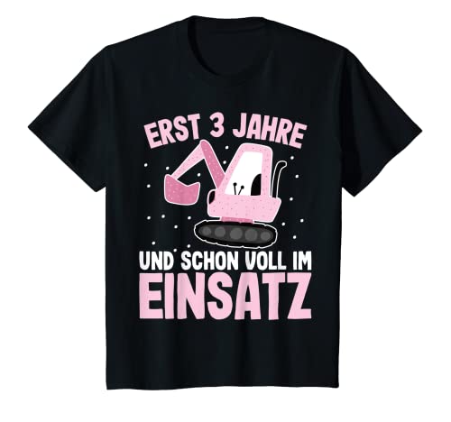 Kinder Erst Drei Jahre | 3. Geburtstag Mädchen Bagger T-Shirt Kinder Erst Drei Jahre | 3. Geburtstag Mädchen Bagger T-Shirt von Bagger Geschenke Kindergeburtstag by 83-Tees
