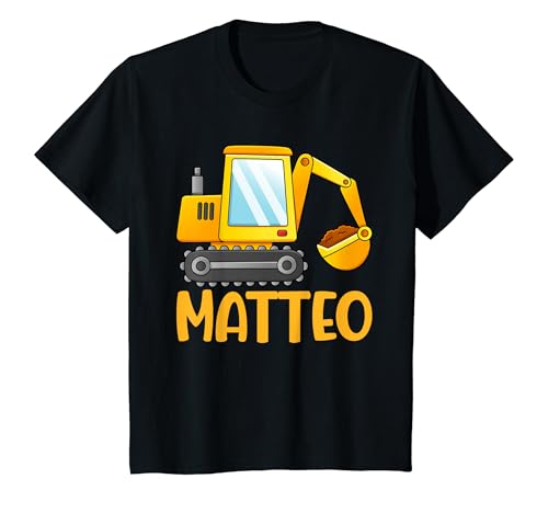 Kinder Matteo Lustiges Bagger T-Shirt von Bagger Junge Kleidung