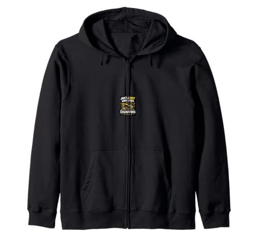 JUST A Boy WHO Loves EXCAVATORS Baggerliebhaber Kapuzenjacke JUST A Boy WHO Loves EXCAVATORS Baggerliebhaber Kapuzenjacke von Bagger Liebhaber Geschenk Design