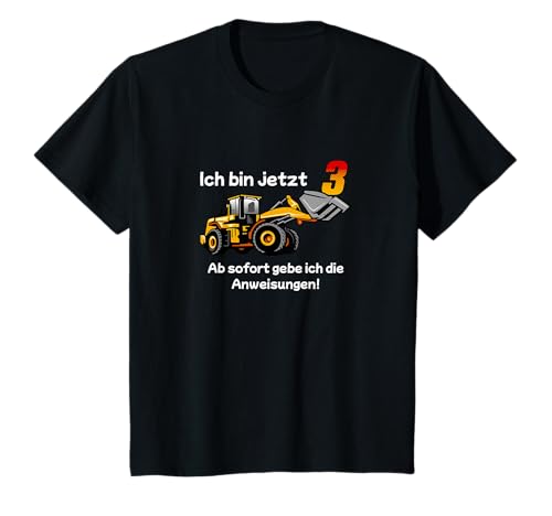Kinder Radlader Geburtstag Shirt Kinder 3 Jahre Bagger Party T-Shirt von Bagger Shirts