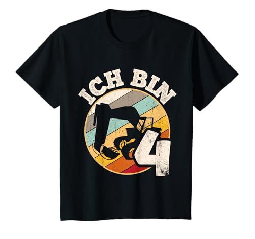 Ich bin 4 Bagger Geburtstagsshirt 4 Jahre für Jungen T-Shirt von Bagger T-Shirt Geburtstag Jungen Geschenkidee