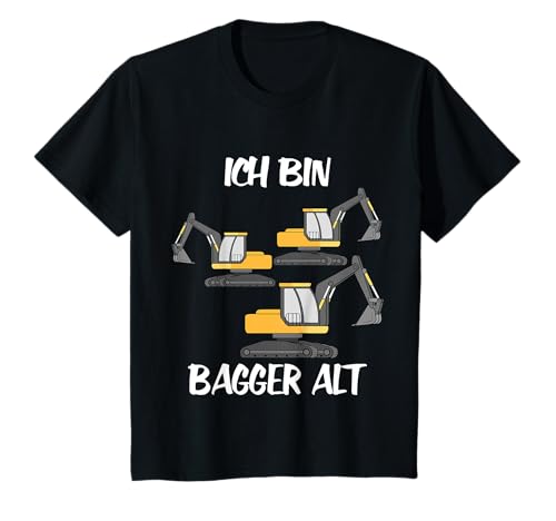 Kinder Ich bin 3 Bagger alt Jungen 3. Geburtstag Kinder Bagger T-Shirt Kinder Ich bin 3 Bagger alt Jungen 3. Geburtstag Kinder Bagger T-Shirt von Bagger & Baustellen Designs für Kinder Geburtstag