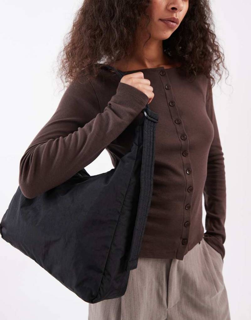 Baggu - Große Schultertasche aus Nylon in Schwarz von Baggu