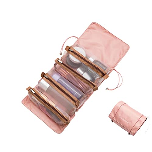 Reisetaschen Bagima 20 * 10 * 5 4 in 1 Tragbare Reise-Kosmetiktasche für Frauen Abnehmbare Netz-Make-up-Box Taschen Große Kapazität Toilettenartikel Aufbewahrung Organizer (Q) von Bagima
