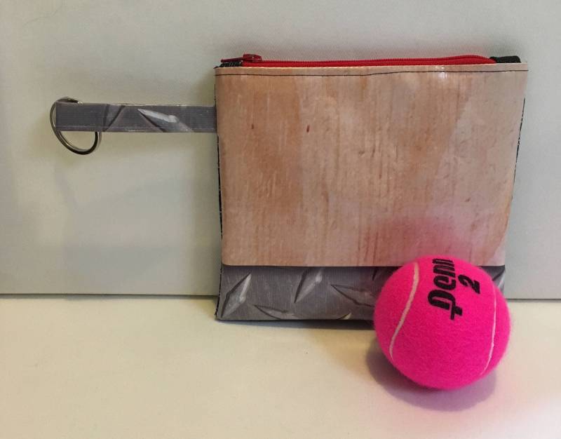 Kleine Brieftasche, Recyled Banner, Vinyl/Denim Ändern Brieftasche Kleine Brieftasche, Recyled Banner, Vinyl/Denim Ändern Brieftasche von BagsBeursBolsas