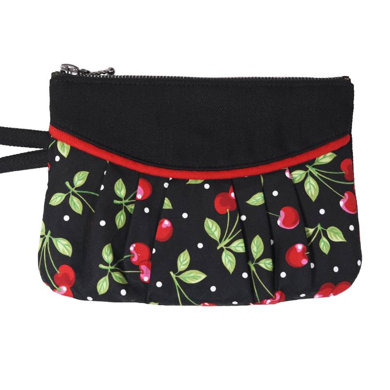 Schwarze Clutch Mit Roten Kirschen Und Weißen Punkten Von Loli. Zwei Abschnitte Im Inneren. Abendhandtasche. Sonstiger Fall. Rockabilly Schwarze Clutch Mit Roten Kirschen Und Weißen Punkten Von Loli. Zwei Abschnitte Im Inneren. Abendhandtasche. Sonstiger Fall. Rockabilly von BagsByLoli