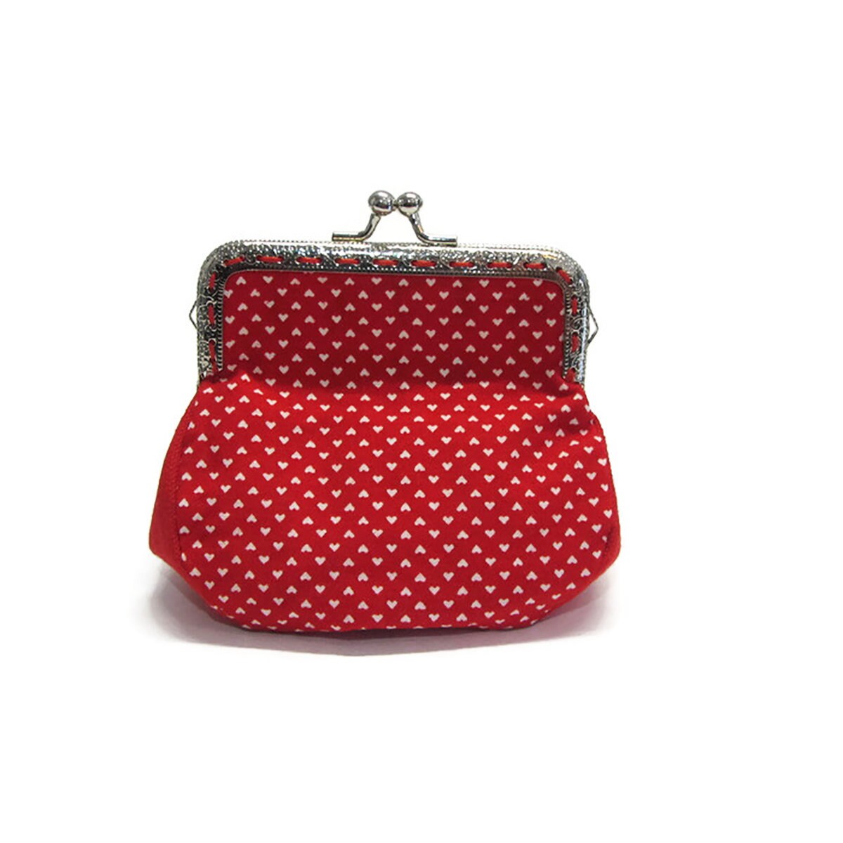 Vintage Rot-Weiße Herz-Geldbörse Von Loli. Geklebter Und Handgenähter Metallverschluss. Rockabilly. Retro. Mini-Geldbörse. Kartenhalter Vintage Rot-Weiße Herz-Geldbörse Von Loli. Geklebter Und Handgenähter Metallverschluss. Rockabilly. Retro. Mini-Geldbörse. Kartenhalter von BagsByLoli