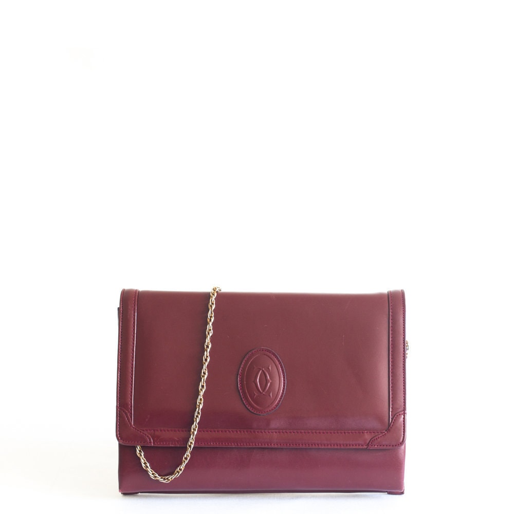 Beuteltasche Bordeaux Cartier Vintage/Cadeau Für Die Braut Fête Des Mères Beuteltasche Bordeaux Cartier Vintage/Cadeau Für Die Braut Fête Des Mères von BagsTalk