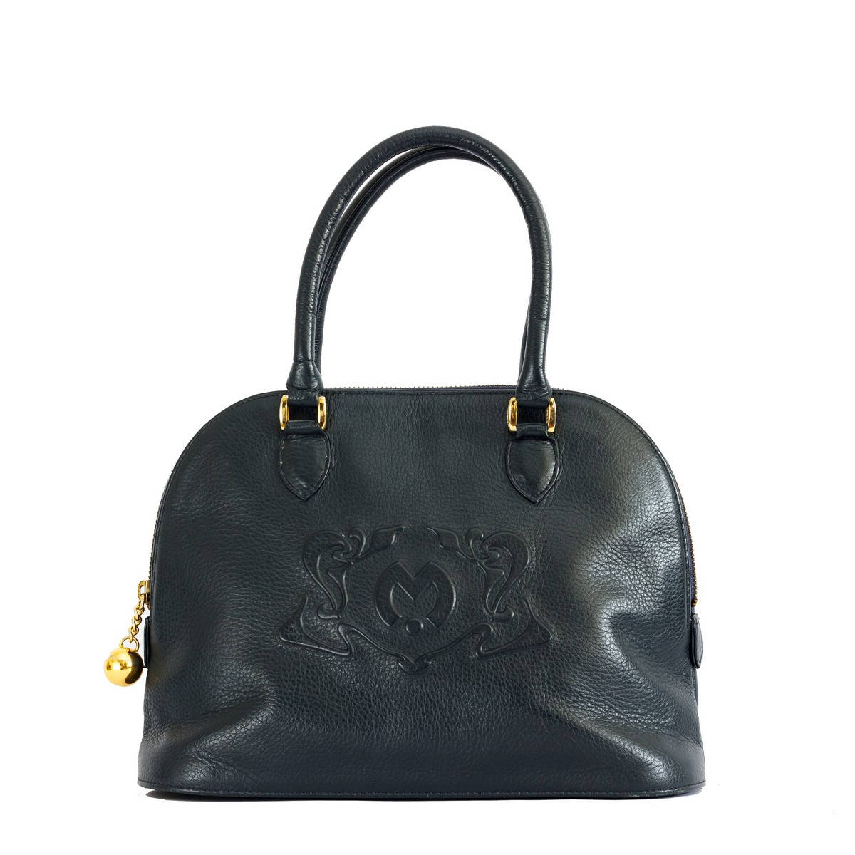 Sac Bleu Marine Vintate Mila Schon Mit Poignée Supérieure/Sac En Cuir Italien Sac Bleu Marine Vintate Mila Schon Mit Poignée Supérieure/Sac En Cuir Italien von BagsTalk