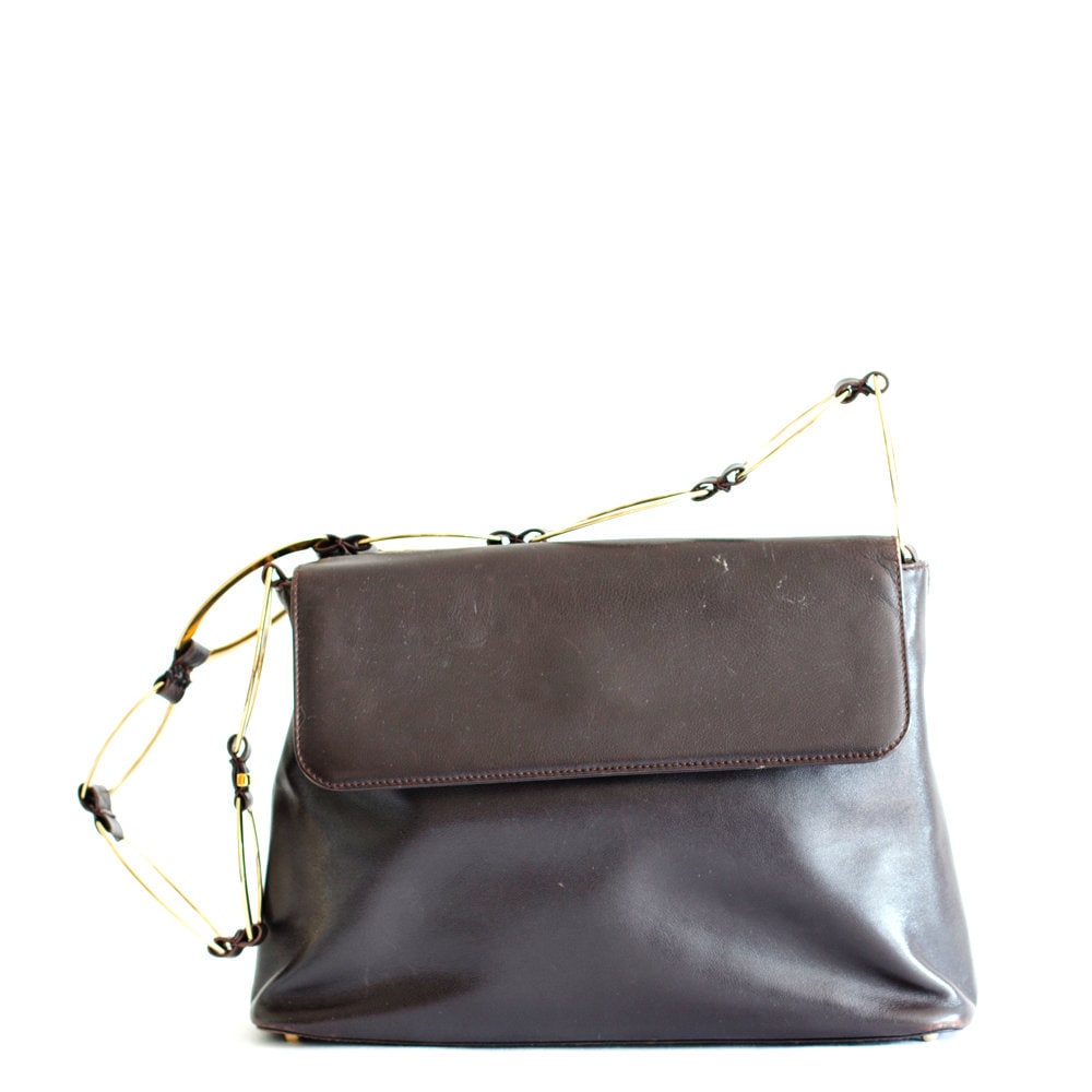 Umhängetasche Aus Braunem Leder Von Gucci Vintage Umhängetasche Aus Braunem Leder Von Gucci Vintage von BagsTalk