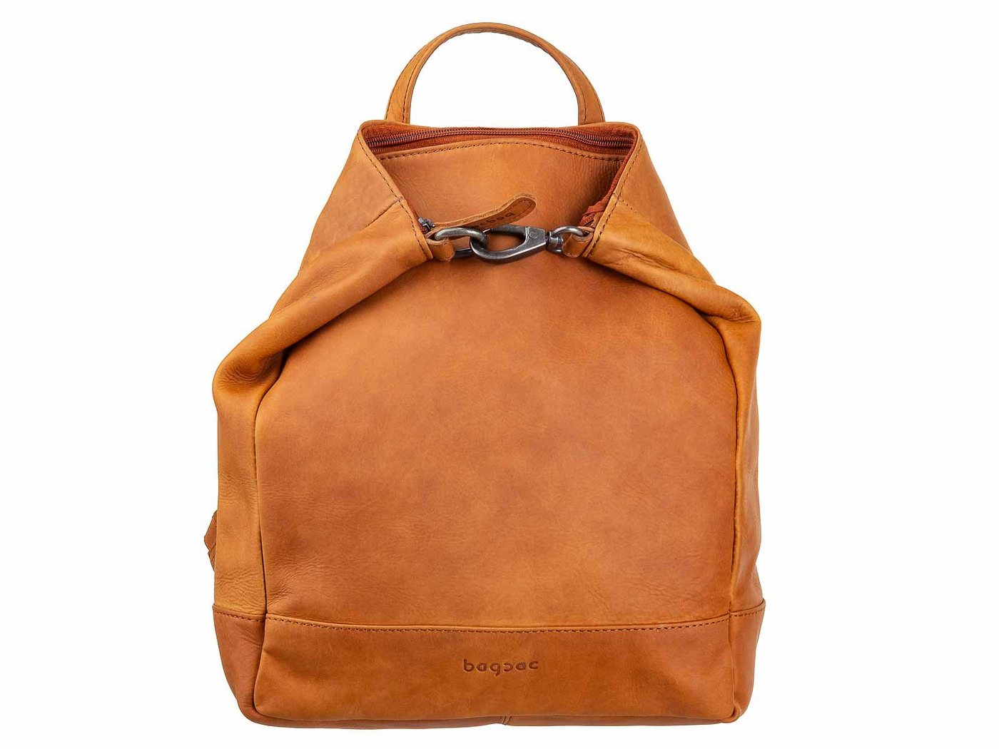 Bagsac Cityrucksack Damen Leder Cityrucksack B588009 (1-tlg), geprägtes Logo von Bagsac