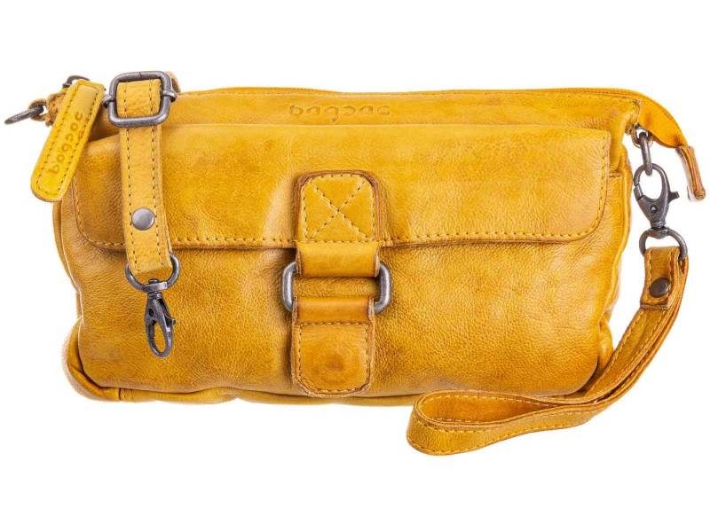 Bagsac Schultertasche Casual Damen Leder Umhängetasche B486010 (ein Stück, 1-tlg., ca. B/H/T 23/14/4 cm), Schulterriemen von Bagsac