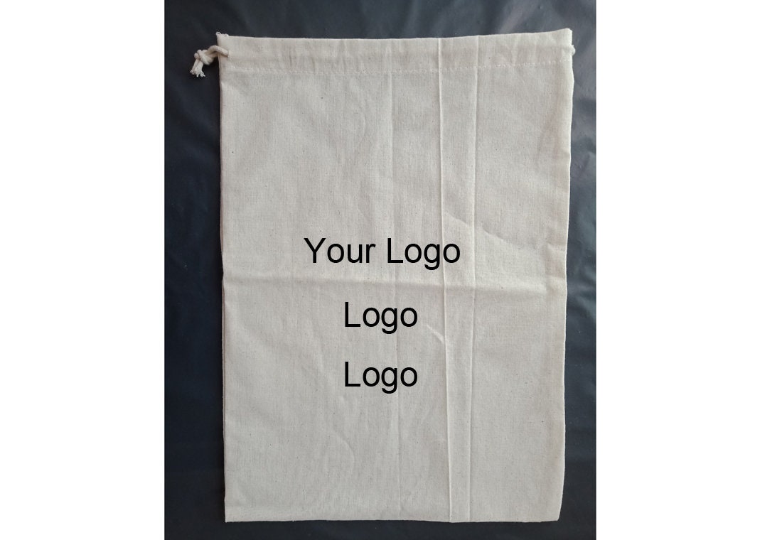 100 Stück Personalisierte Baumwollkordelzugbeutel Benutzerdefinierter Logodruck 100 Stück Personalisierte Baumwollkordelzugbeutel Benutzerdefinierter Logodruck von Bagsbagshome