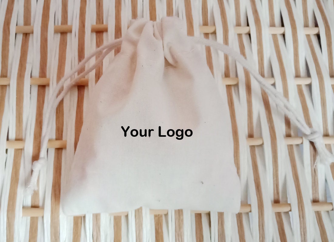 100 Baumwoll-Schmuckbeutel Mit Individuellem Logo-Druck 100 Baumwoll-Schmuckbeutel Mit Individuellem Logo-Druck von Bagsbagshome