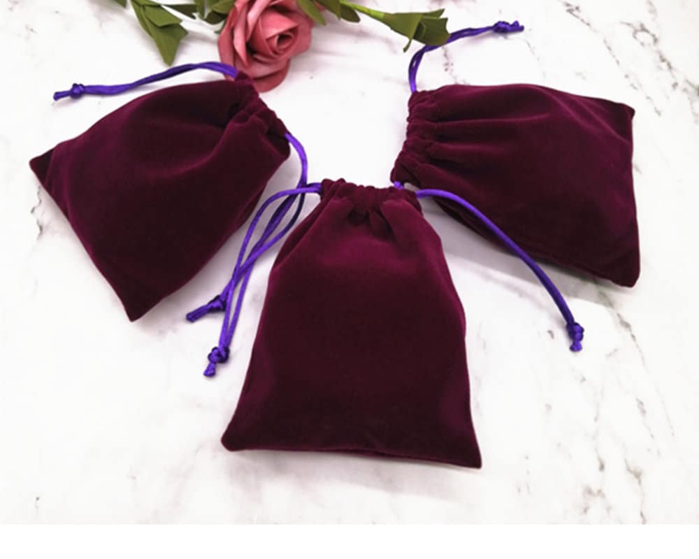 Samt Schmuckbeutel Weiche Kordelzugbeutel, 100 Stk Samt Schmuckbeutel Weiche Kordelzugbeutel, 100 Stk von Bagsbagshome