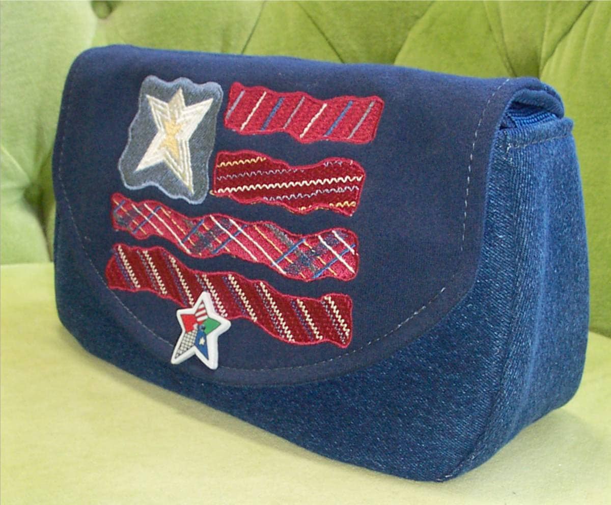 Blaue Jeantasche Mit Blauer Flagge von BagsbyPattio