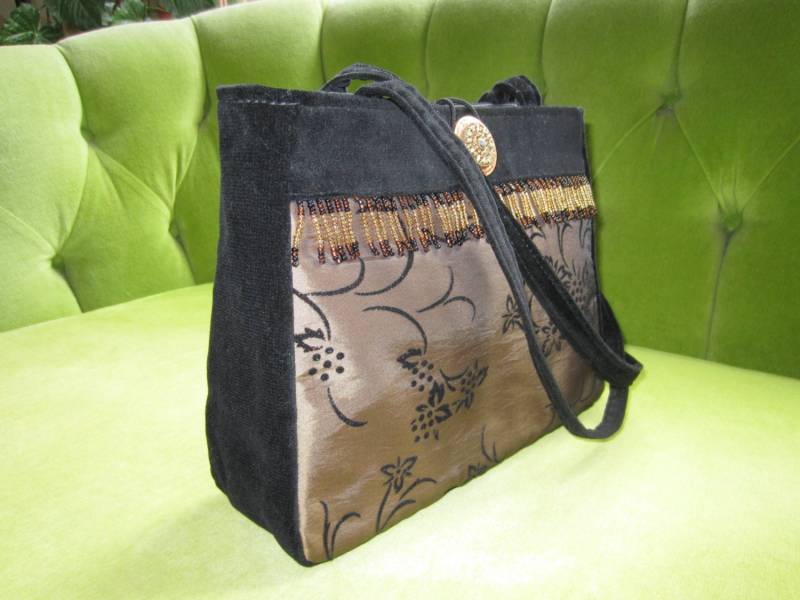 Hand Perlen Taft Und Samt Geldbörse von BagsbyPattio