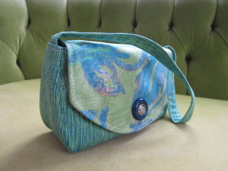 Kleine Geldbörse Oder Clutch in Blau Und Grün von BagsbyPattio