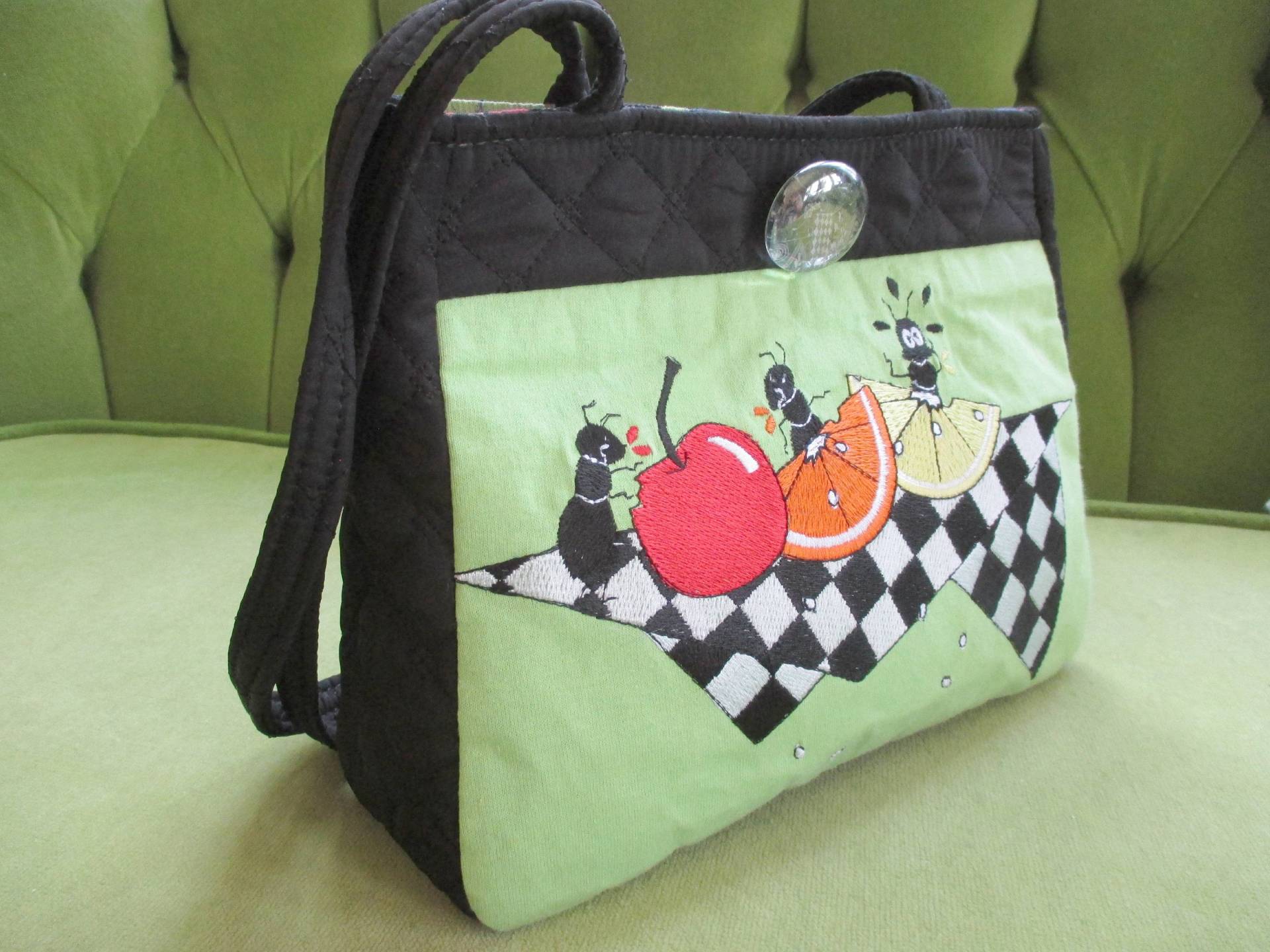 Tasche Mit Besticktem Picknick Tasche Mit Besticktem Picknick von BagsbyPattio