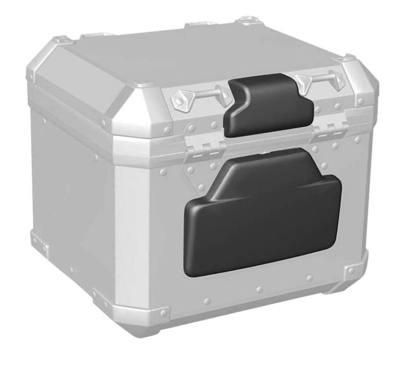 Bagtecs Koffer Rückenpolster für Motorrad Alu Topcase Aluminium Sozius Rückenlehne # von Bagtecs