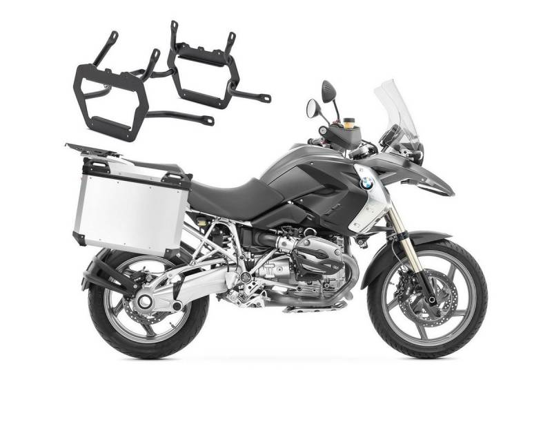 Bagtecs Kofferset Alu-Koffer+ Kofferträger für BMW R 1200 GS 04-12 / Adventure 06-13 QP4 von Bagtecs