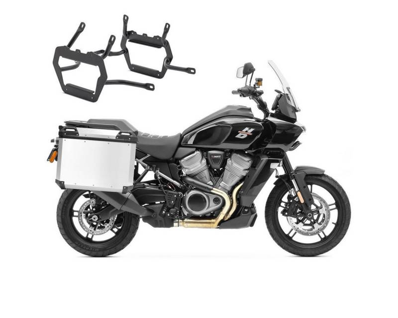 Bagtecs Kofferset Alu-Koffer+ Kofferträger für Harley Davidson Pan America 21-25 QP48 si von Bagtecs
