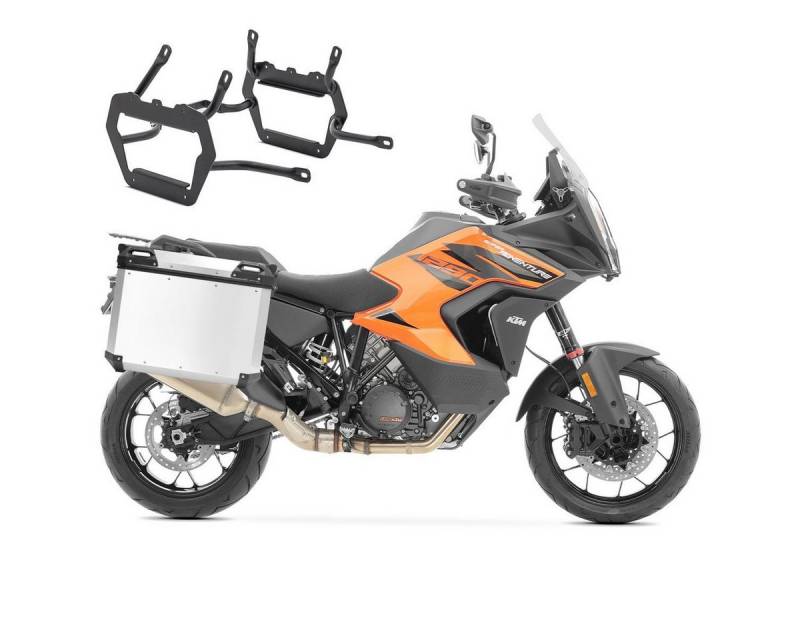Bagtecs Kofferset Alu-Koffer+ Kofferträger für KTM 1290 Super Adventure R / S 21-24 QP48 von Bagtecs