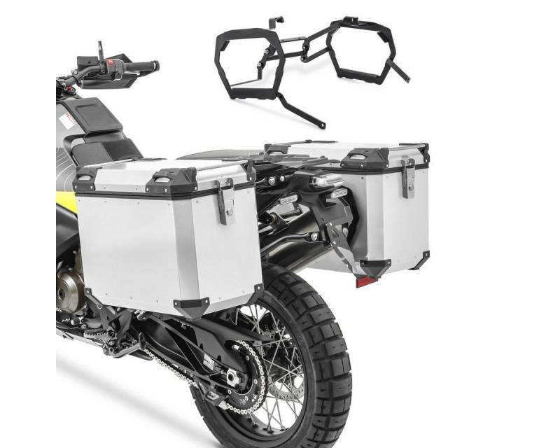Bagtecs Kofferset Alu-Koffer + Kofferträger für KTM 1290 Super Adventure R / S 17-20 QP4 von Bagtecs
