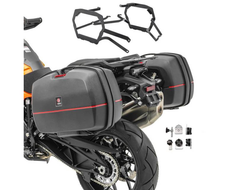 Bagtecs Kofferset Koffer Set für KTM 1290 Super Adventure R / S 21-24 Seitenkoffer + Kof von Bagtecs