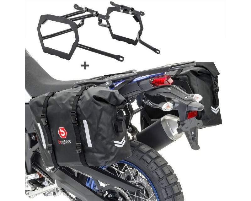 Bagtecs Kofferset Satteltaschen Set WP8 für BMW R 1200 GS 04-12 + Kofferträger von Bagtecs