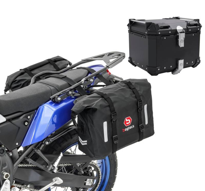 Bagtecs Kofferset Satteltaschen Set für Yamaha Tenere 700 + Alu Topcase WP8 von Bagtecs