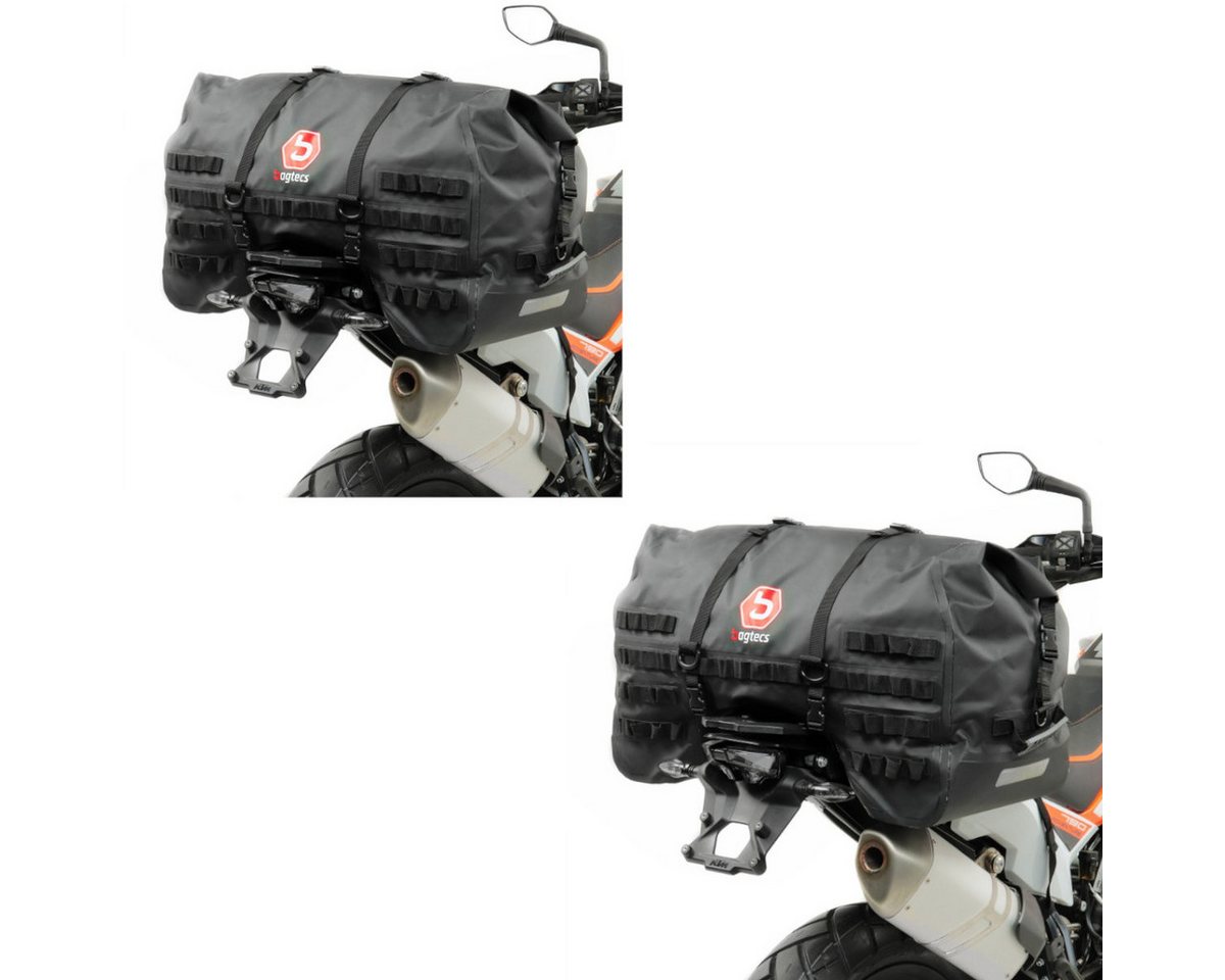 Bagtecs Reisetasche 2x Hecktasche # SX70 70Ltr wasserdicht in schwarz Spar-Set von Bagtecs