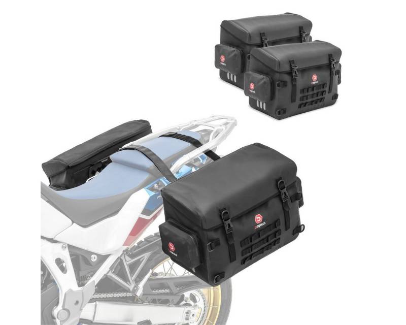 Bagtecs Reisetasche 2x PVC Überwurf Seitenkoffer + Überwurfgurte # BPW von Bagtecs