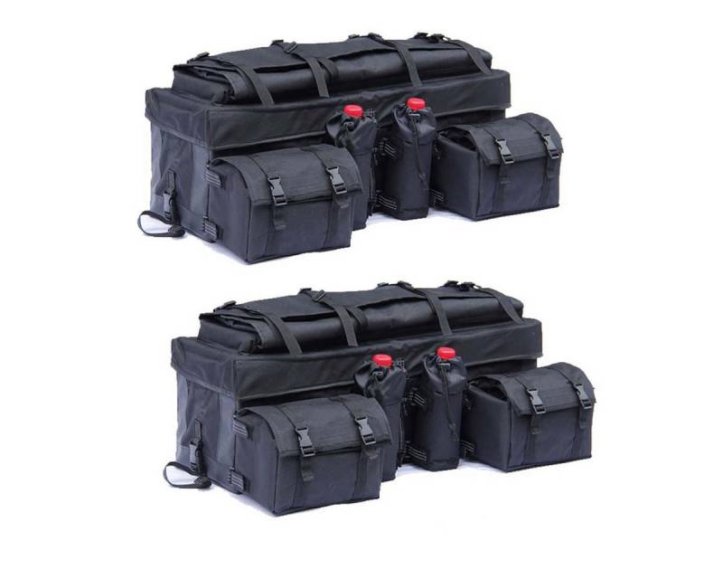 Bagtecs Reisetasche 2x Quad ATV Hecktasche # QB2 Gepäcktasche Topcase schwarz Spar-Set von Bagtecs