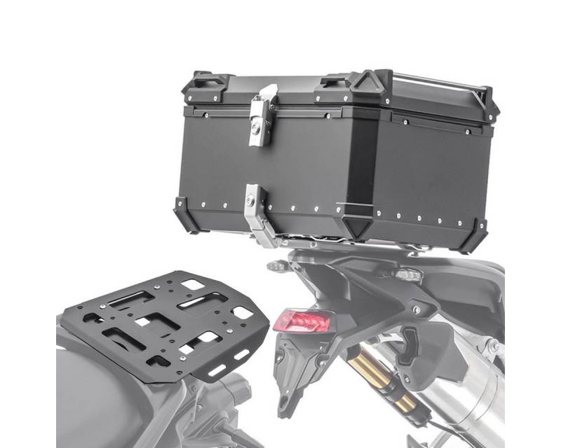 Bagtecs Reisetasche Alu Topcase XB65 + Gepäckbrücke passend für Yamaha Tracer 9 / GT 21-24 von Bagtecs