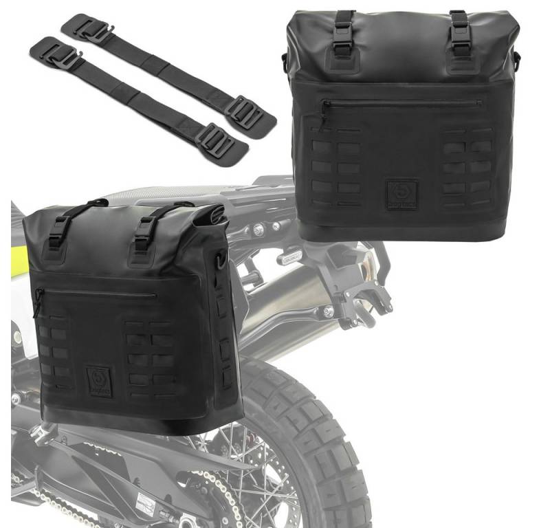 Bagtecs Reisetasche Motorrad 2x Überwurf Satteltasche IPX 35L Seitentasche wasserdicht paa von Bagtecs