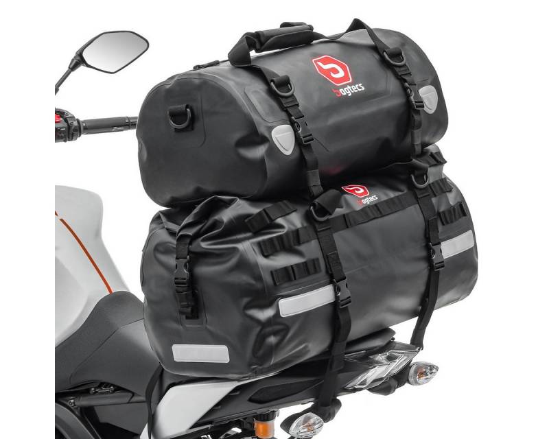 Bagtecs Reisetasche Motorrad Hecktasche Set # XB50 + XF30 Volumen 80L Drybag Wasserdicht von Bagtecs