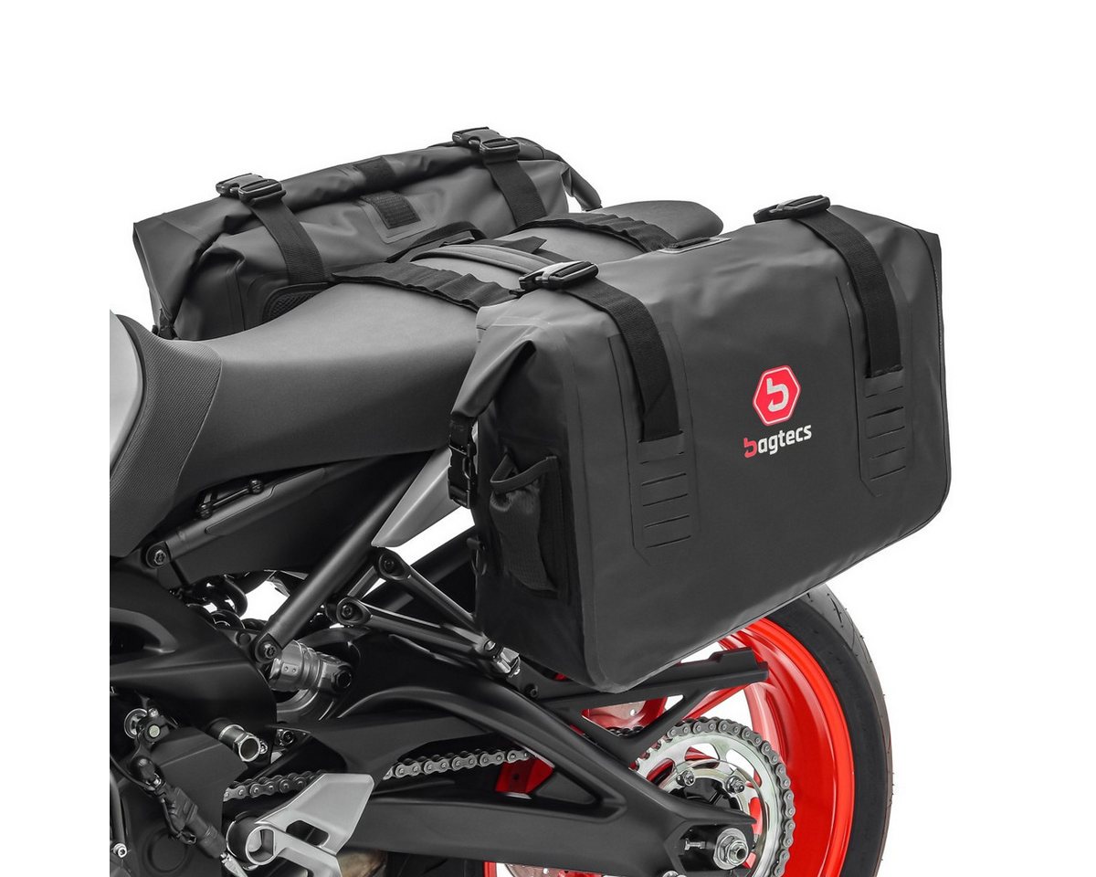 Bagtecs Reisetasche Motorrad Satteltaschen Wasserdicht # WD1 2x43l mit Rollverschluss von Bagtecs