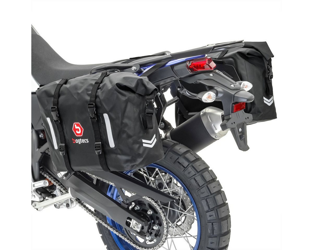 Bagtecs Reisetasche Motorrad Satteltaschen Wasserdicht # WP8 2x30L Rollverschluss Seitenta von Bagtecs