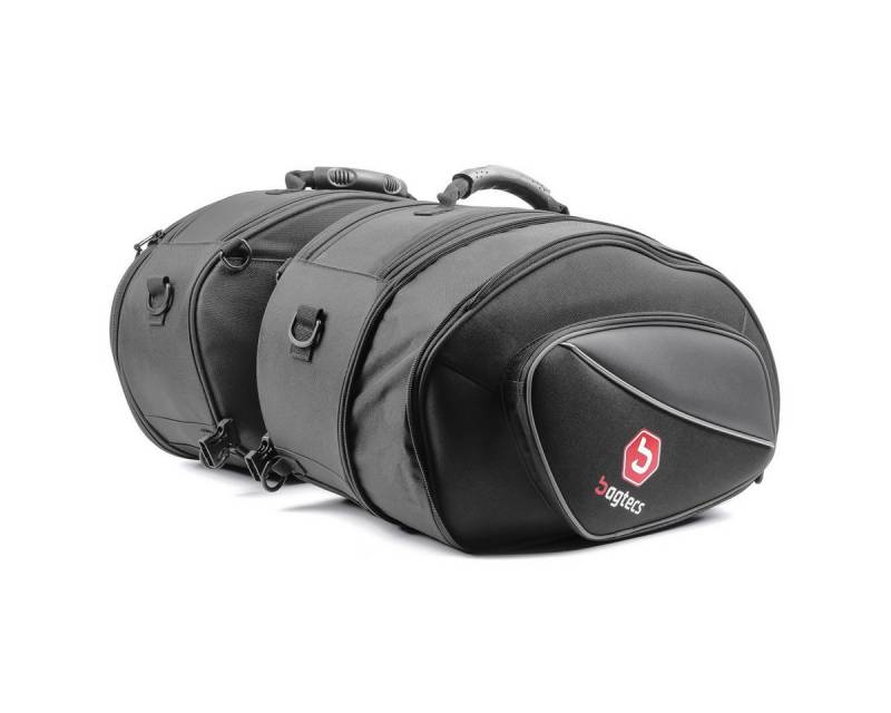 Bagtecs Reisetasche Satteltaschen Motorrad Seitentaschen Paar # SP3 36-60L schwarz von Bagtecs