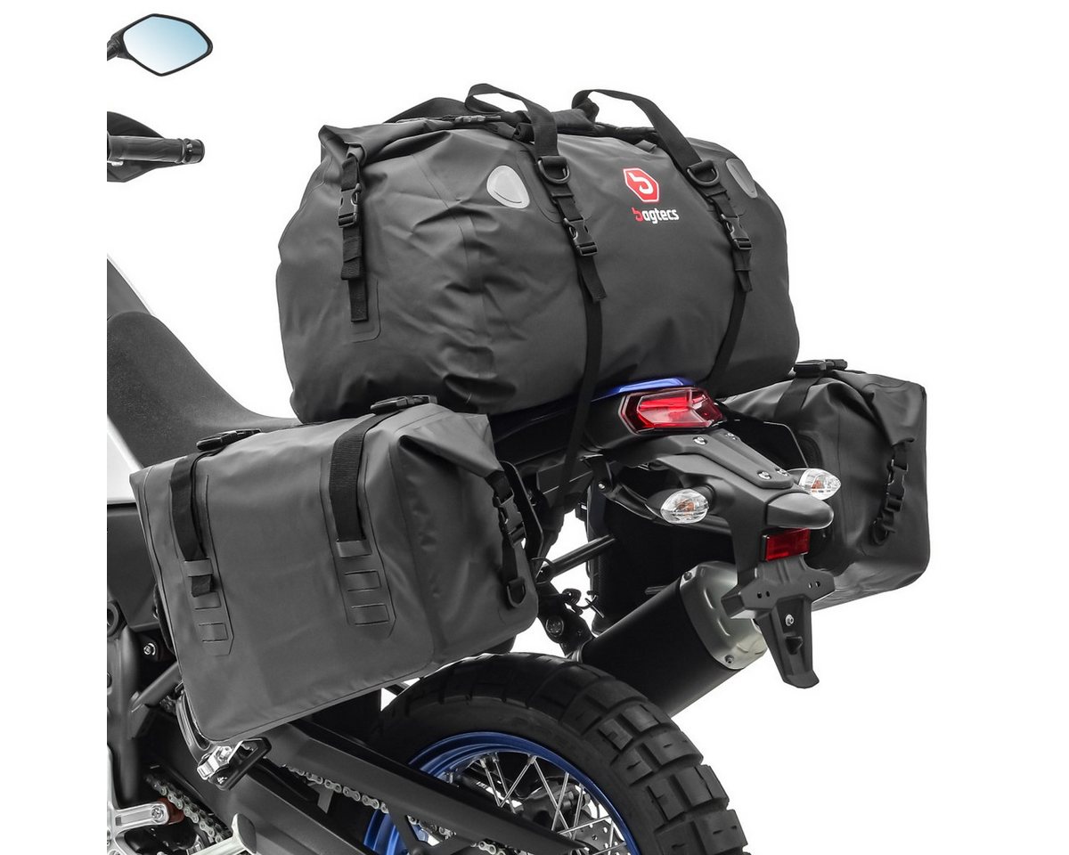Bagtecs Reisetasche Satteltaschen Set für Suzuki GS 500/ E WX60 Hecktasche von Bagtecs