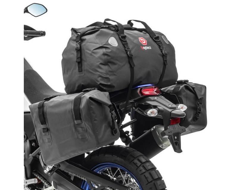 Bagtecs Reisetasche Satteltaschen Set für Suzuki GS 500/ E WX60 Hecktasche von Bagtecs