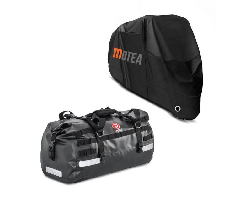 Bagtecs Reisetasche Set Hecktasche Drybag # XB50 50l mit Motorrad Abdeckplane XXL Abdeckha Bagtecs Reisetasche Set Hecktasche Drybag # XB50 50l mit Motorrad Abdeckplane XXL Abdeckha von Bagtecs